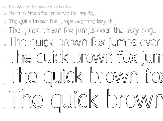 John's Handwriting font waterfall